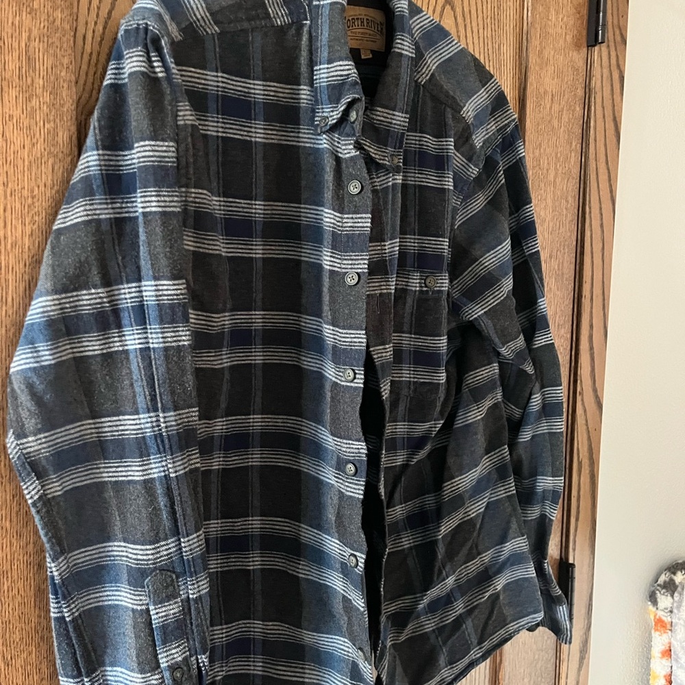 Blue and Gray North River Flannel